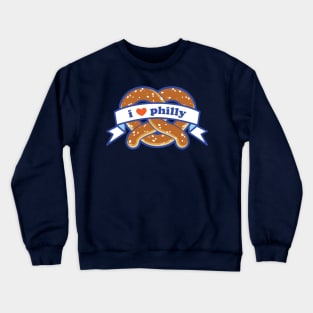 I Heart Philly Pretzel Crewneck Sweatshirt